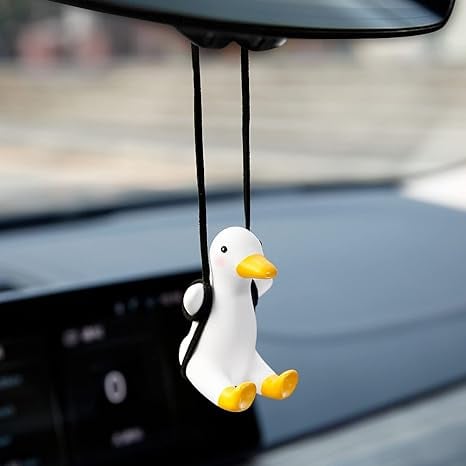 Swinging Duck Car Charm