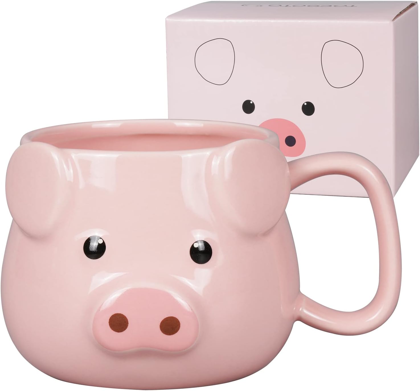 Pink Pig Mug for Farmhouse Fun