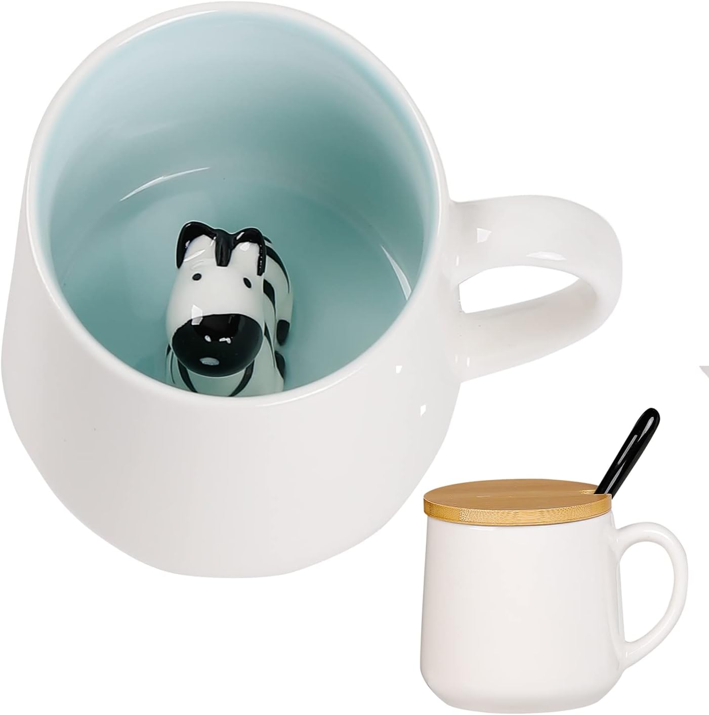 Cute Zebra Mug with 3D Charm