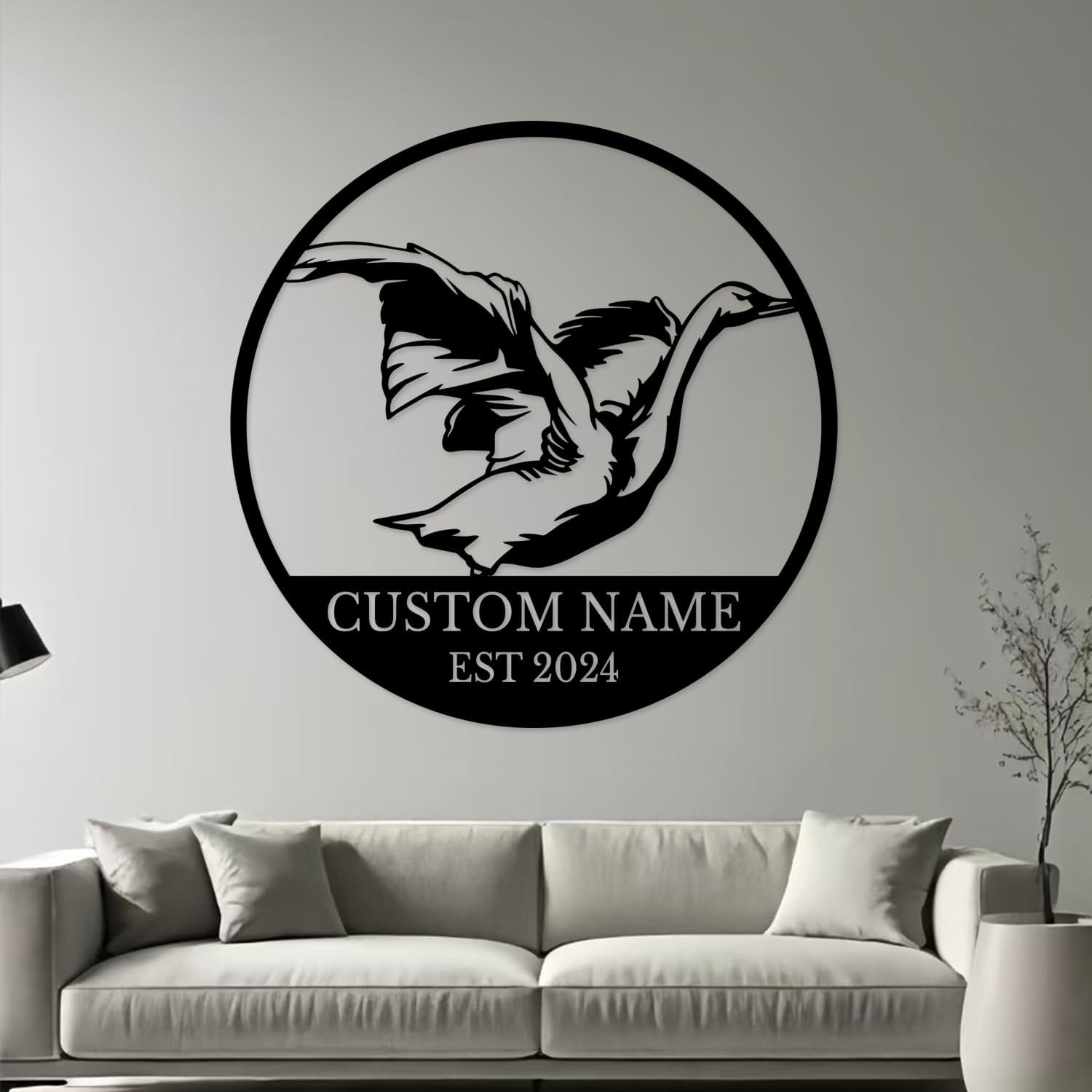 Personalized Swan Decor for Graceful Names