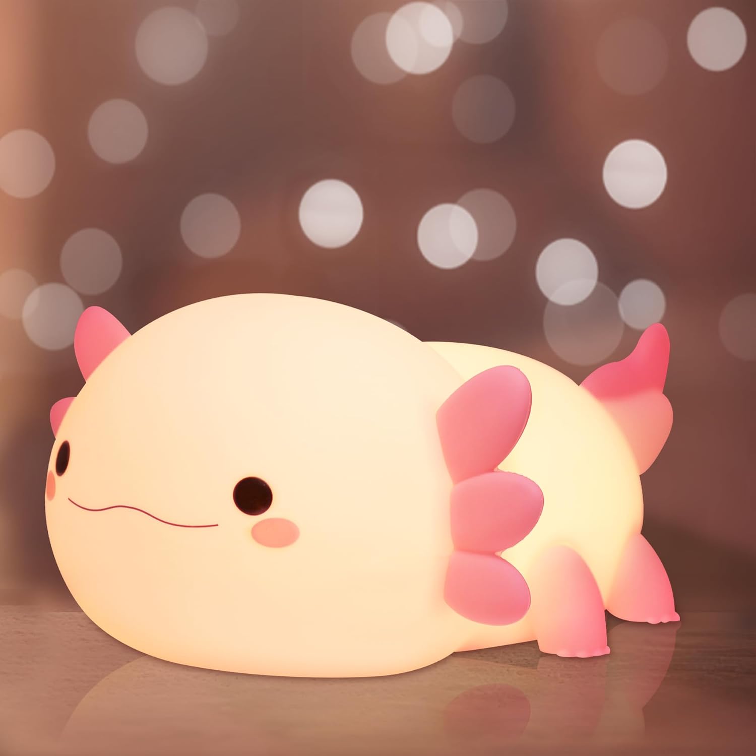 Soft Axolotl Night Light for Kids