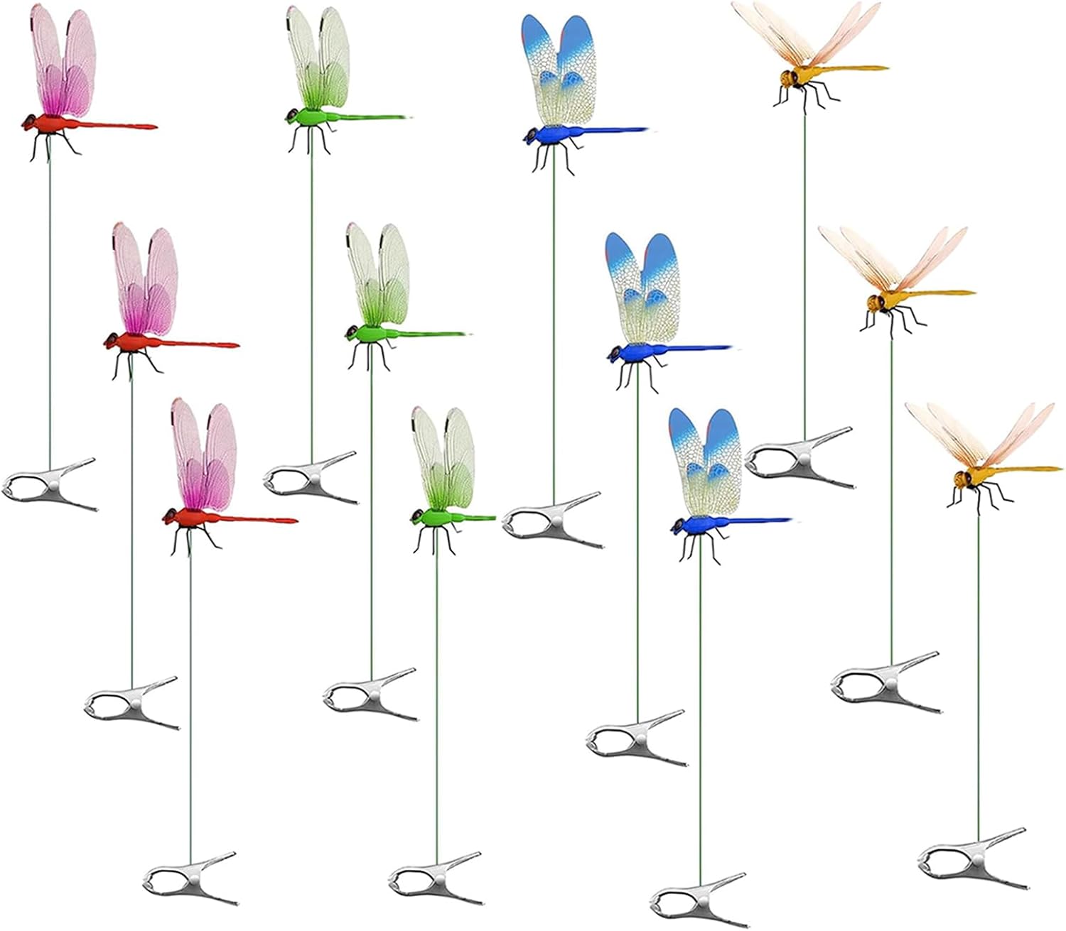 Clip-On Fake Dragonflies for Decor