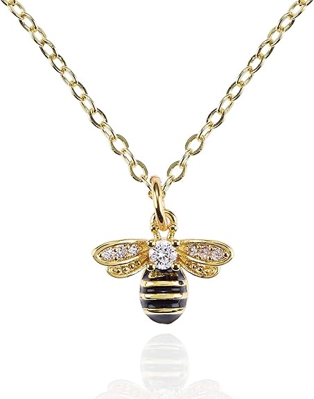 Dainty Bee Necklace for Nature Lovers