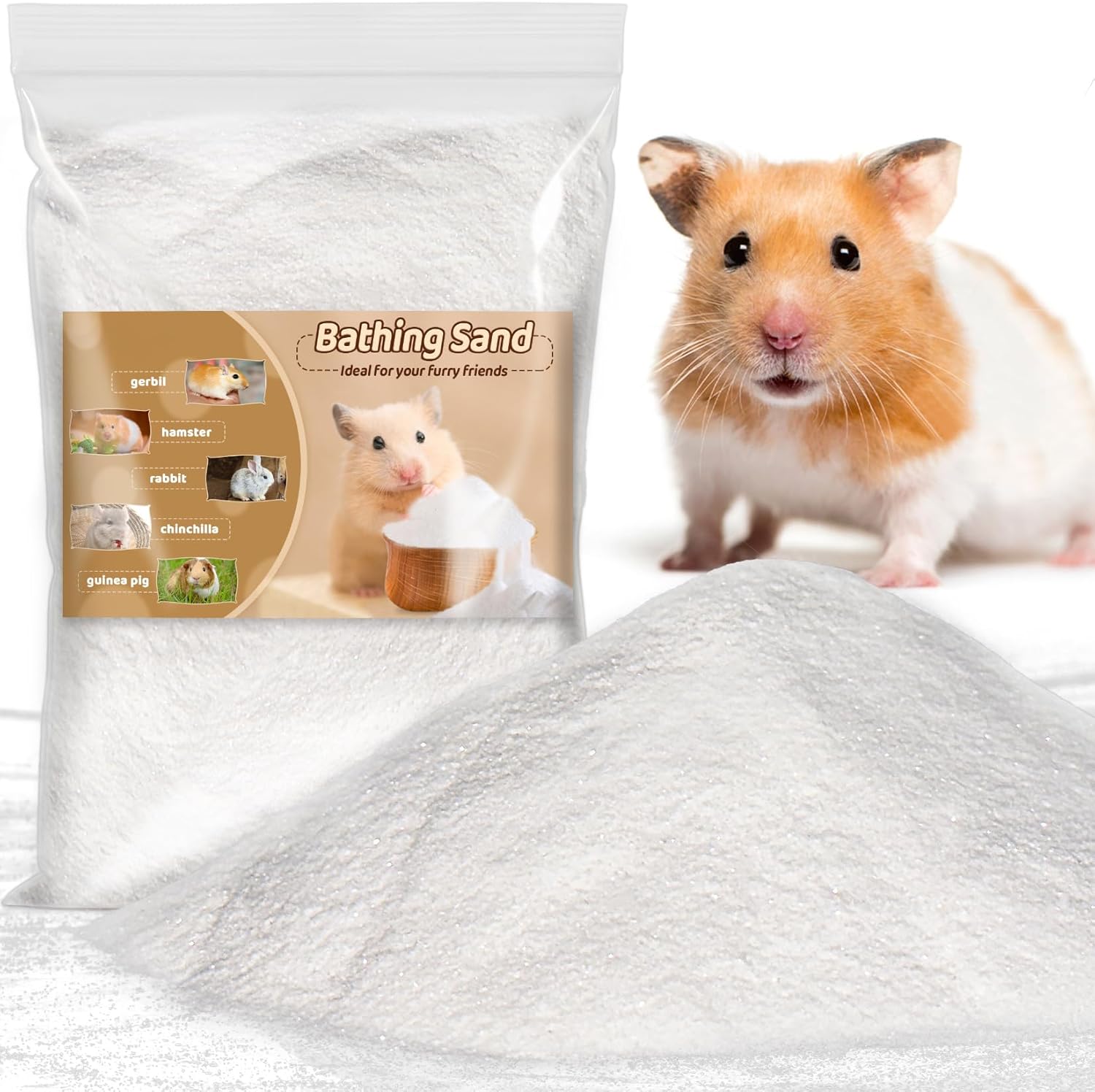 Dust-Free Sand Bath for Hamsters