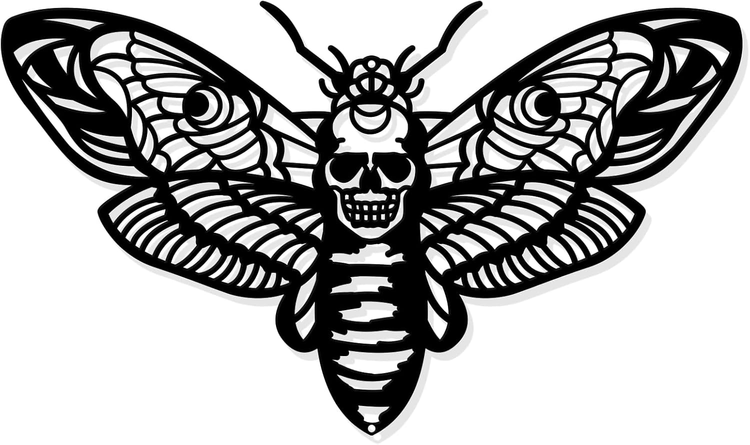 Gothic Death Head Moth Wall Art