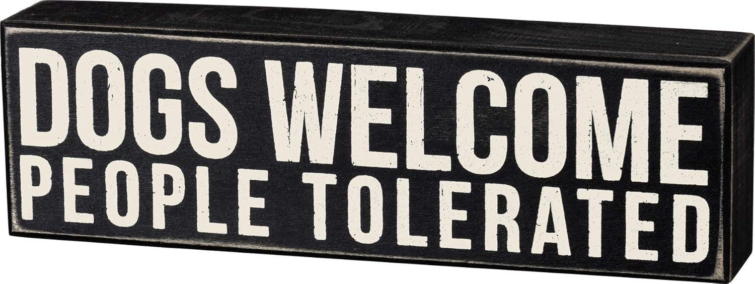 Rustic Dog Sign for Cozy Decor