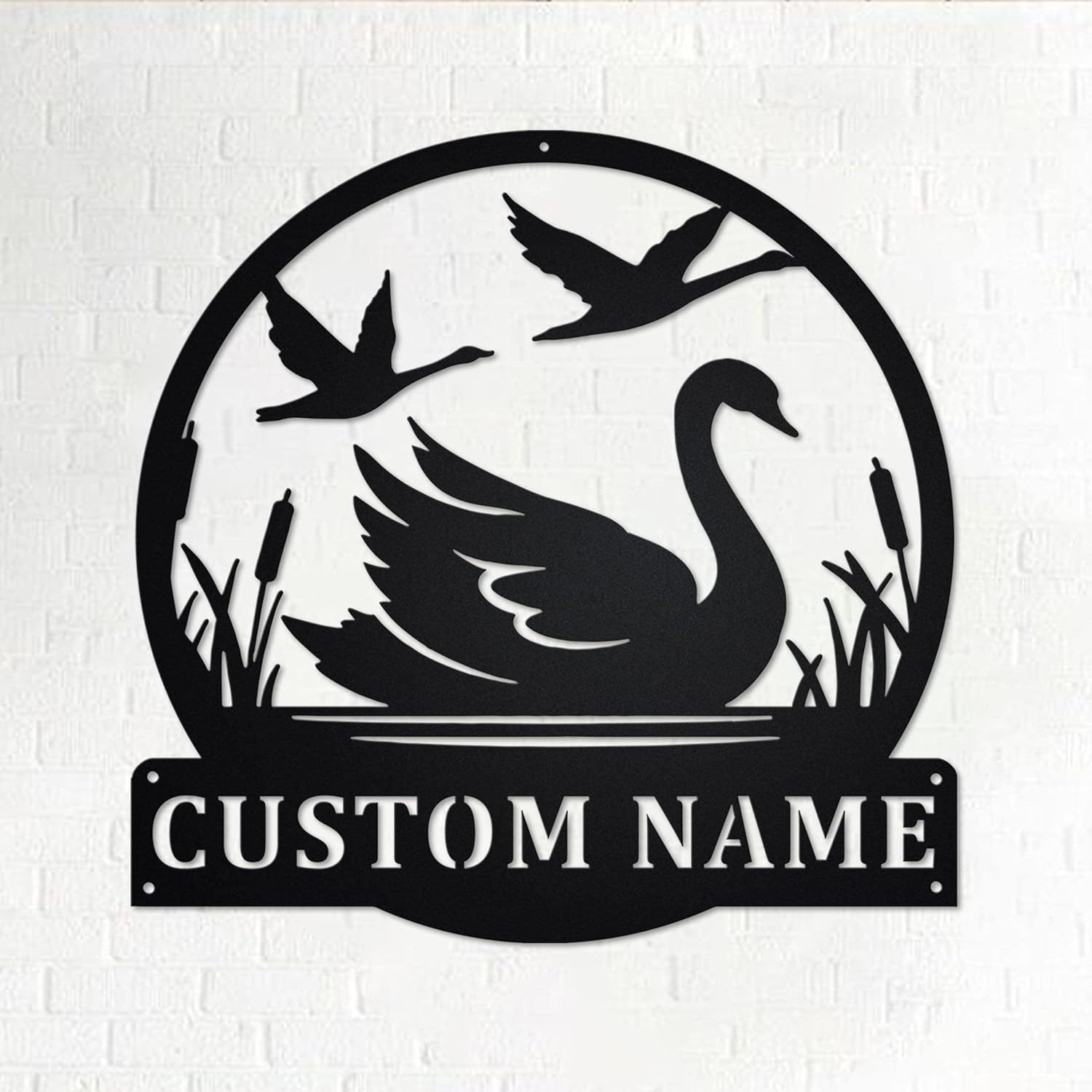 Swan Wall Art for Romantic Decor