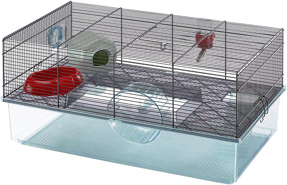 Two-Level Hamster Cage for Tiny Pets