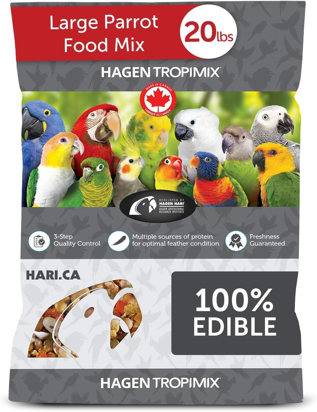 Nutty Parrot Food for Bright Birds