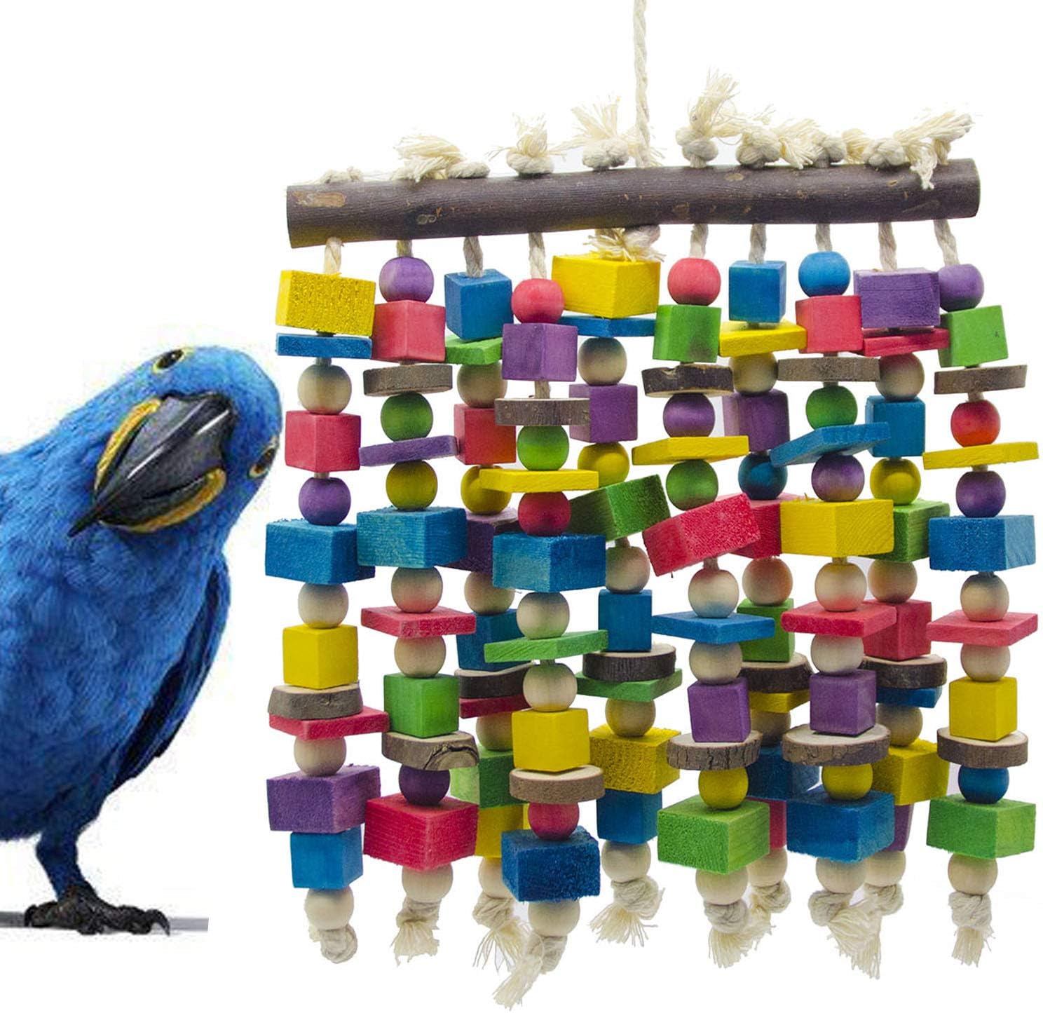 Colorful Chew Toy for Clever Parrots
