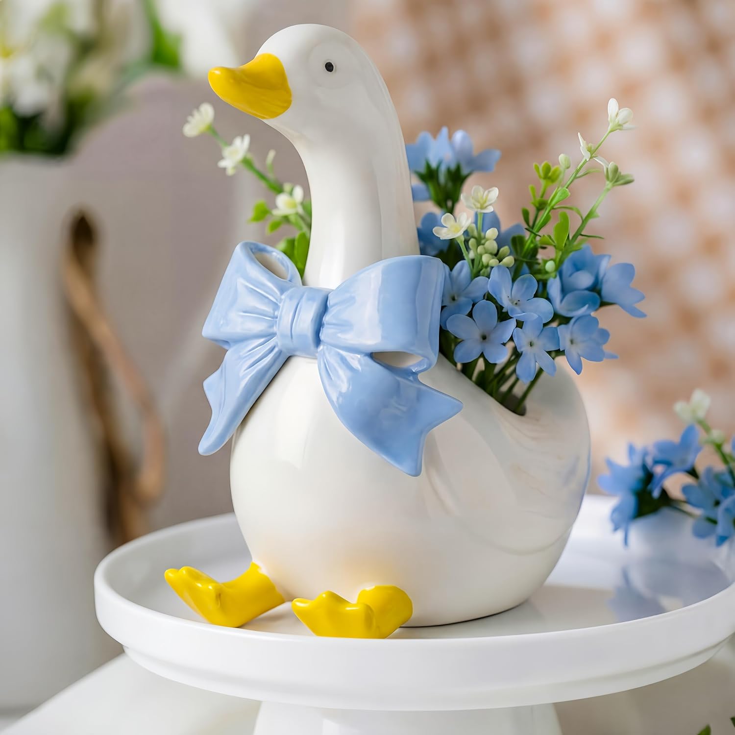 Silly Goose Ceramic Vase