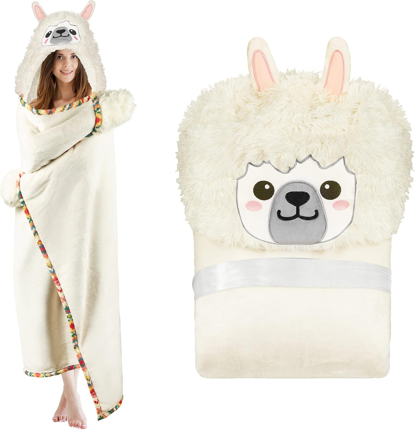 Wearable Llama Blanket for Cozy Nights