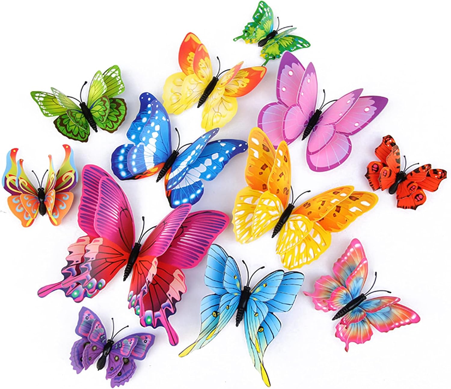 3D Butterfly Stickers for Colorful Decor