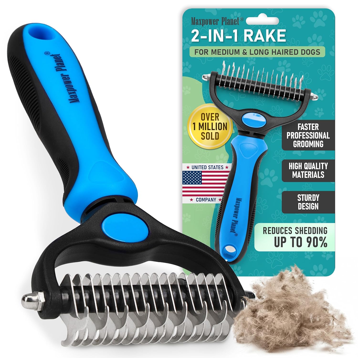 Deshedding Brush for Black Coats