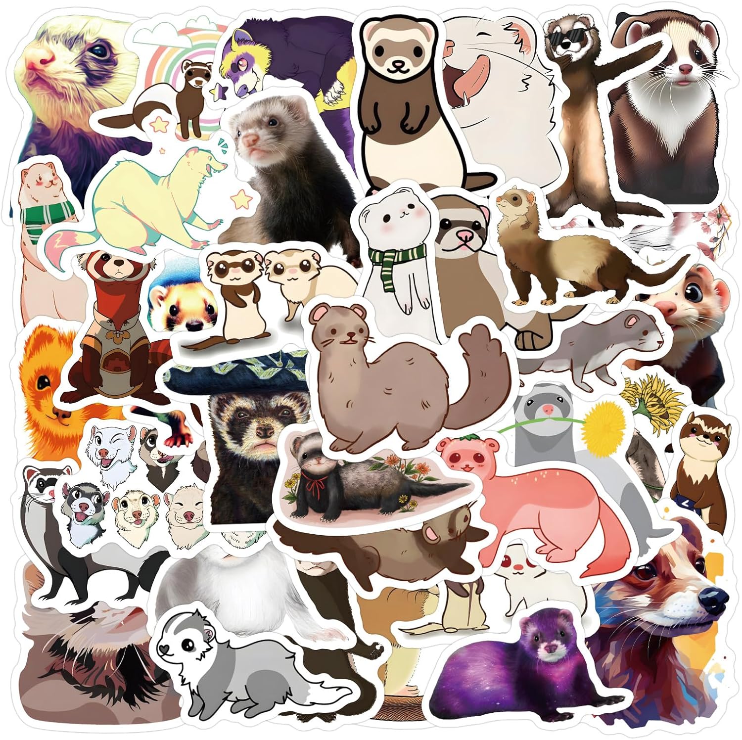 Ferret Stickers for Playful Decor