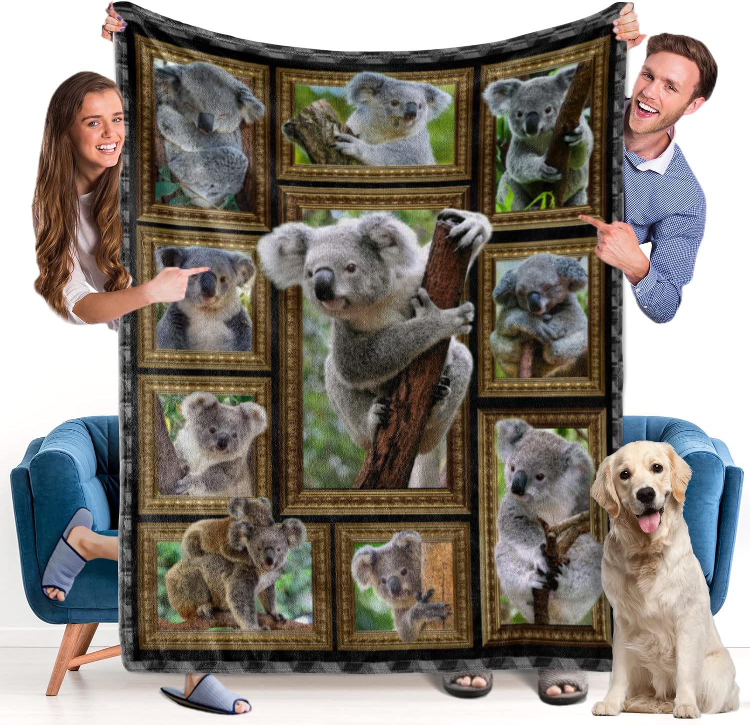 Cozy Koala Blanket for Animal Lovers
