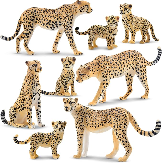 Cheetah Family Figurine Set