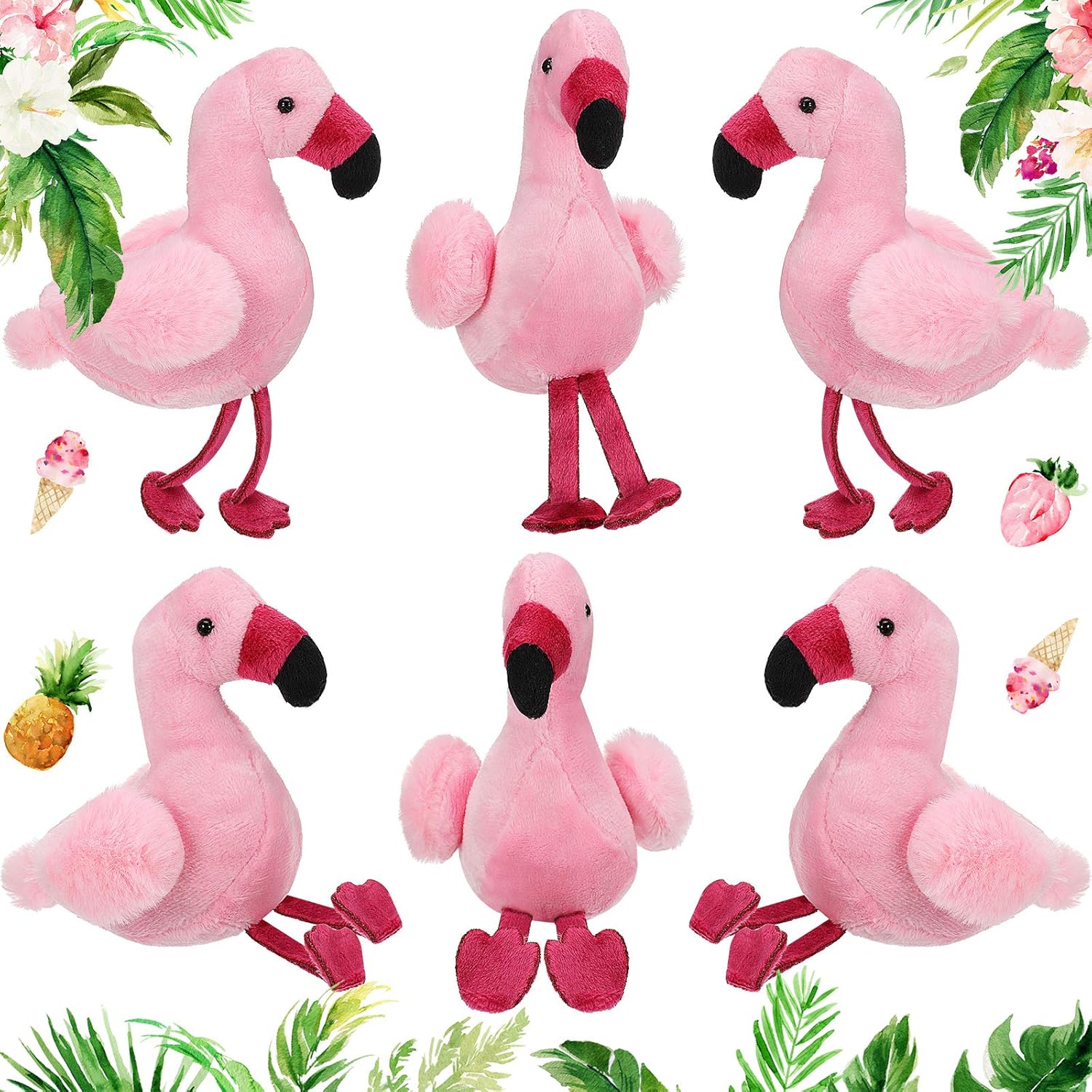 Mini Flamingo Plushies for Pink Name Ideas