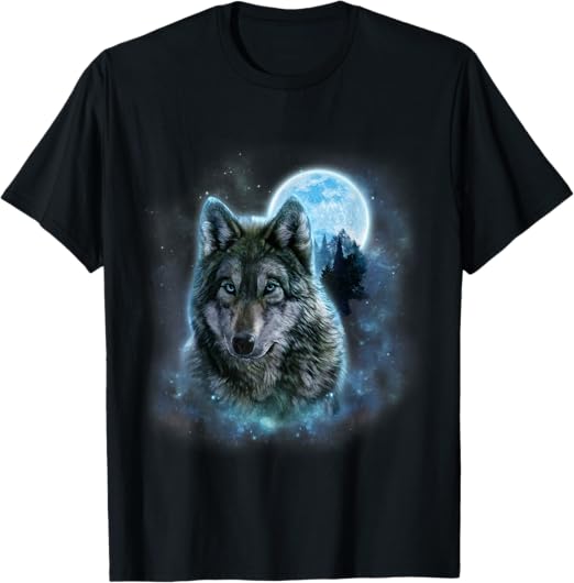 Grey Wolf Galaxy T-Shirt