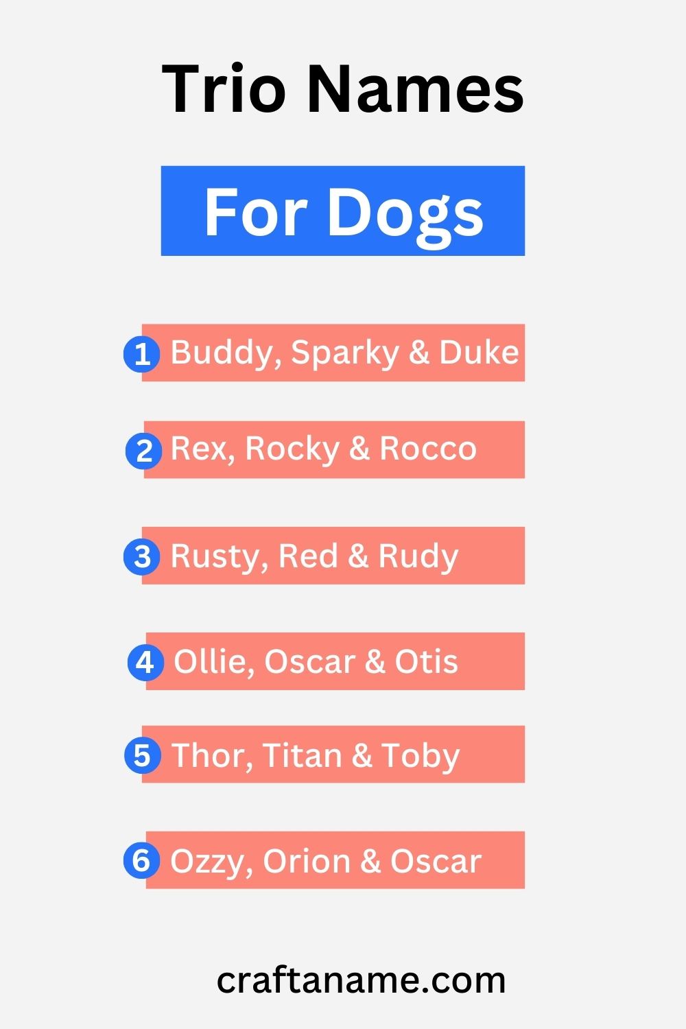 900+ Creative Trio Names For Any Group Of 3 10 dog trio names