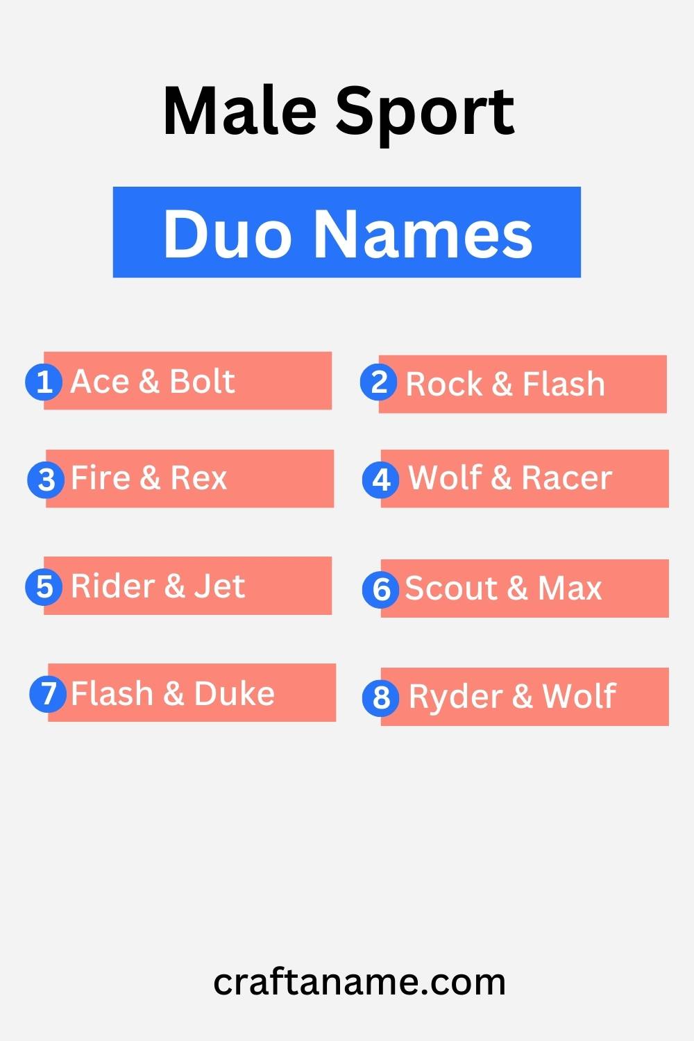 male duo names for sport groups
