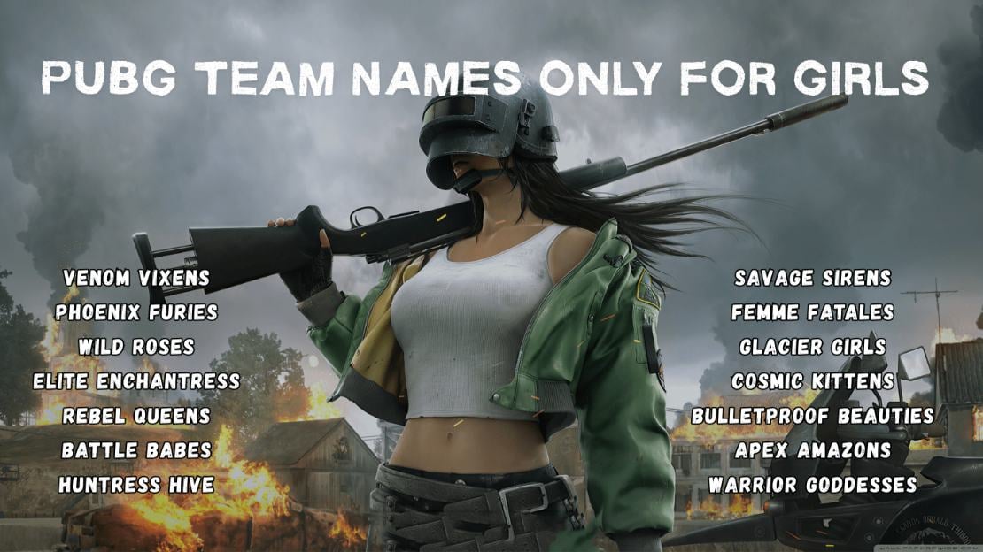 pubg team names only for girls